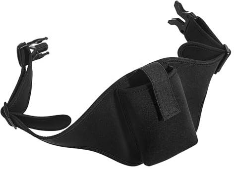 Mwqpgyh Ceinture de microphone pour entraîneur de fitness, sac pour microphone pour entraîneur de fitness, support antidérapant en néoprène, accessoire de fitness portable pour entraînement, aventure