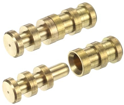PATIKIL Goupille En Laiton Pour Plateau De Table, Lot De 10 Manchons De Boulons De Connexion Pour Éléments D'extension, Pions D'alignement Pour Meubles, Bureau, Tiroir, Armoire, Doré