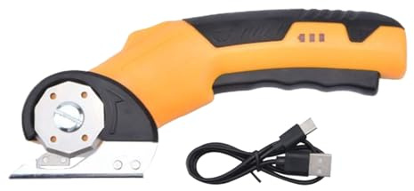 Tagliatrice Di Cartone - Utensile Rotativo Di Taglio Con Blocco Di Sicurezza E Luce LED | Elettriche Portatili Per Tappeti, Garage, Cuoio, Cartone, Cucina, Artigianato E