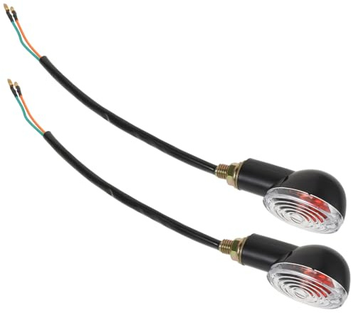 LALADEFIEE Indicadores de Motocicleta Abs Diseño Elegante, Fáciles de Instalar y Duraderos, Paquete de 2 Piezas para Uso en Motos y Atv