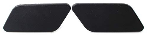 Motorbike Pair Front Bumper Headlight Washer Nozzle Jet Covers Caps Accessaries for X3 F25 2010 2011 2012 2013 2014, Black