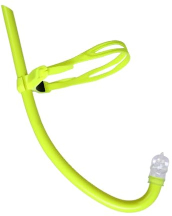 SunsoilGiant Snorkel per Immersione Bambini Tubo Bocchino Confortevole Attrezzatura Silicone Regolabile Funzione Antiacqua PVC Adatto per Snorkeling Nuoto, Giallo