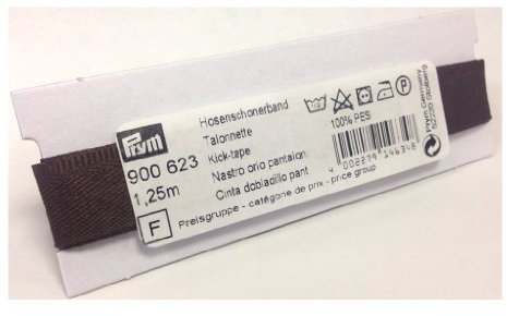 Prym 900623 Hosenschonerband mittelbraun, 100% PES, 17 mm