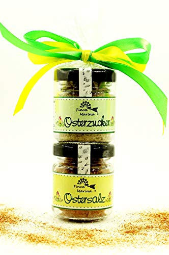 Feines Osterset mit Ostersalz 40g und Osterzucker 35g aus der Finca Marina Gewürzmanufaktur
