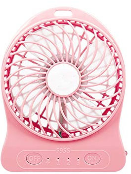 XRX Mini Ventilatore Portatile da Ufficio USB Desktop Ventilatore Grande Ricaricabile per Vento