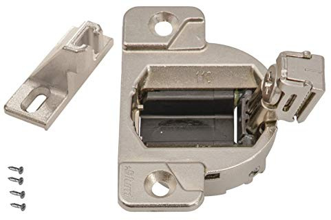 Blum 33.3600 110 Degree Compact 33 Hinge Cup, Screw-on. Including Base Plate with 1/2 Overlay 130.1100.23 (Pack of 2)