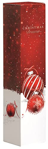 10 Stück Weihnachtstraum - Faltschachtel für Wein, Geschenkkarton, Flaschenkarton, Präsentkarton (1er)