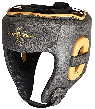 Playwell Premium Range: Vintage Serie - pro Series Boxen/MMA Kopfschutz Schutz - Neu (Groß/XL)