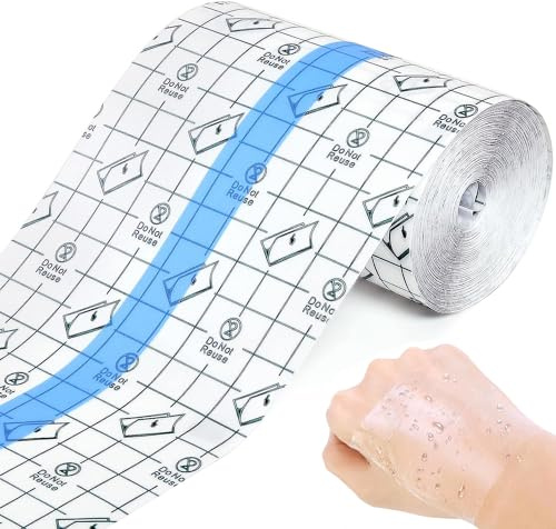 10mx15cm Wasserdicht Transparent Bandage,Duschpflaster Wasserfest Groß | Tattoo Pflaster Wasserdicht,Folienpflaster,Duschverband,Pflaster Zum Duschen,für Duschpflaster,Antiallergisch,Duschen