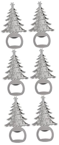 PRETYZOOM 6stücke Weihnachtsbaum Flaschenöffner Praktisches Werkzeug Für Wein Und Bierflaschen Festliche Weihnachtsdeko Für Partys Und Wiederverwendbar Und Ansprechend Design Und Farbe