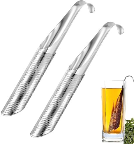 Infusor Te, 2 Piezas Colador de Té de Malla Fina, Infusor de té de Acero Inoxidable 304, Filtro Fino de Té, Infusor de Especias para Té Suelto, Colador Especias para Té Suelto Especias Hierbas
