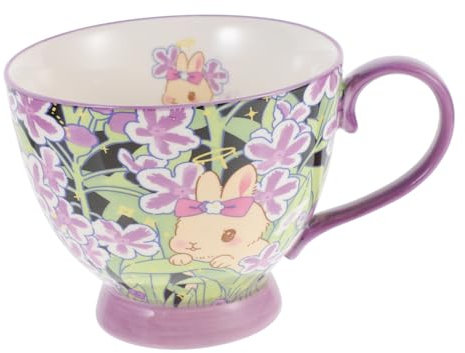 UTHCLO Tasse à Café Céramique Avec Motif Cartoon Mug Élégant Pour Café Thé Et Lait Avec Poignée Ergonomique Idéale Pour Boissons Chaudes