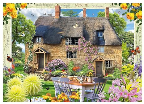 Ravensburger - Puzzle Casita del Panadero, 1000 Piezas para Adultos, Pegamento para Enmarcar, Rompecabezas, Regalos, 70x50 cm