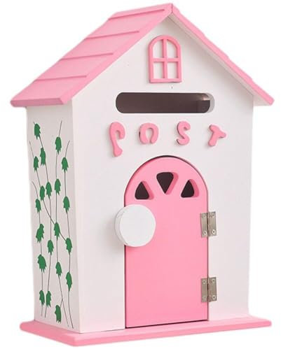 Fituenly Buzón De Correo De Estilo Rural, Accesorios De Fotografía, Buzón De Correo De Madera, Caja De Sugerencias, Decoraciones Pequeñas para Casa De Madera