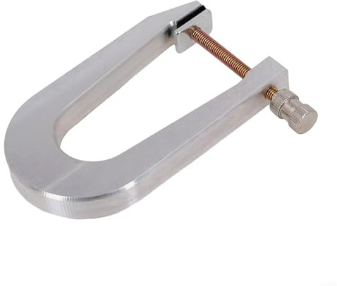 Hasaller Morsetto per chitarra e basso, per violino, chitarra acustica, ponte, morsetti a U in acciaio pressofuso, strumento di riparazione per violino, violoncello (profondità 8,3 cm)