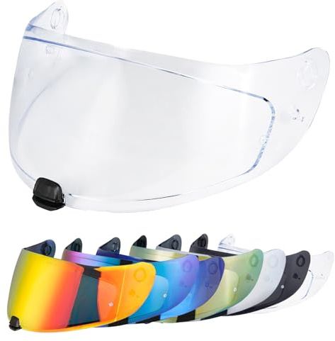 VCOROS Visiere Casque Moto pour C70 FG-17 IS-17 | Casque Moto Pare-Vent Casque Lentille,Remplacement de Visière de Casque