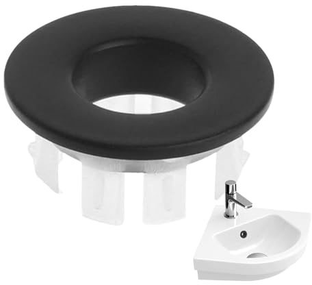 Copri Scarico Troppo Pieno Per Lavello - Inserto Rotondo Di Ricambio Per Foro - Ghiera Foro | Per Lavello Bagno Cucina Vanità Casa Appartamento Hotel Ristorante Bagno Pubblico