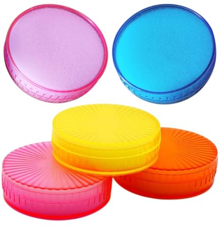 Veemoon Fingerpapier Befeuchter zum Geldzählen und Handling von Dokumenten aus Schwamm und Kunststoff 5 Stück Rutschfestes Fingerspitzenwerkzeug Zufällige Farbe im Büro