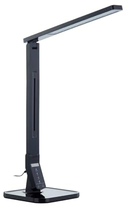 Lindby LED Tischlampe Eleni dimmbar (Modern) in Schwarz (1 flammig,) - Tischleuchte Schreibtischlampe Nachttischlampe Licht nach oben & unten Arbeitszimmerleuchte