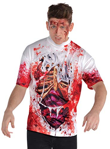 amscan 846364-55 - Camiseta para hombre adulto Illusion Guts