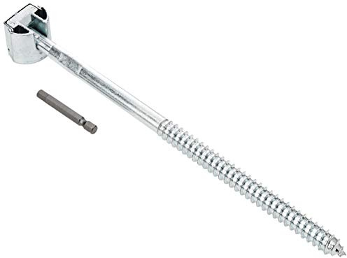 ZIPBOLT QT14.100 Newel Post Fastener, Size 12x278mm | inc 1 x 6mm Driver bit, Housing size 35mm x 30mm