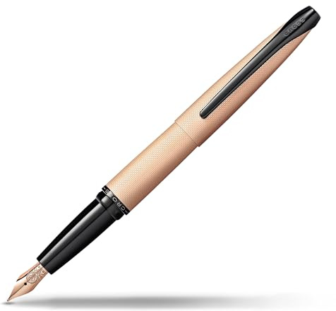 CROSS 886-42FF ATX Metallic Fountain Pen with Fine Nib - Rose/Gold