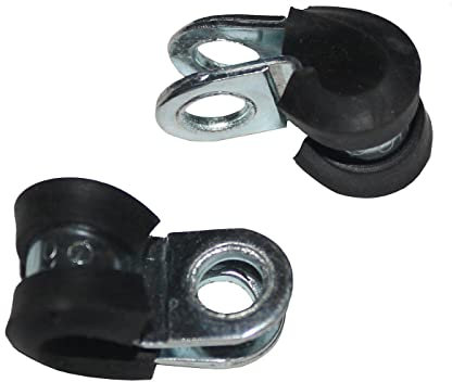 Lumonic 5x fascette per tubi da 6mm con inserto in gomma I Fascette per cavi da avvitare I Fascetta per tubi 6mm, fascette per tubi, fascetta di fissa