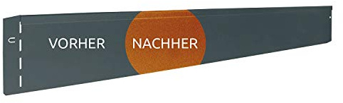 Bellissa Rabattkant CORTEN av metall - 7021 - cortenstål - 118 x 13 cm, användbar längd 11,5 m - med patenterad anslutningsteknik