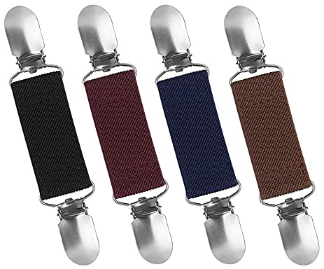 Sweater Cardigan Clips, 4 Stück Strickjacke Kragen Clips Pullover Kette für Frauen und Männer