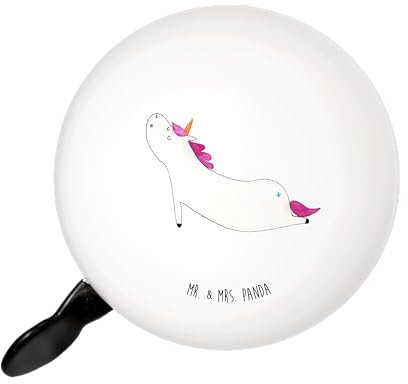 Mr. & Mrs. Panda Klingel Für Fahrrad Einhorn Yoga - Geschenk, Unicorn, Fahrradglocke, Fahrradklingel, Fahrradklingeln, Entspannung, Einhörner, Lustig, Namaste, Joga