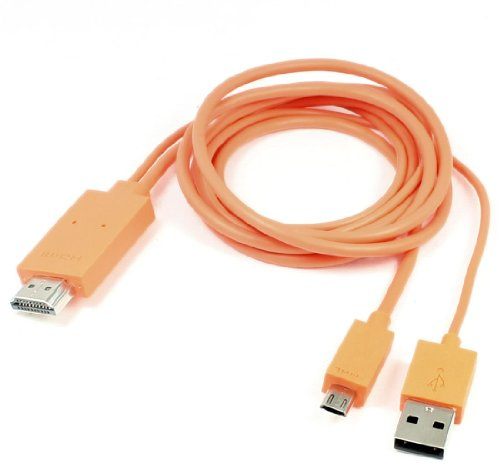 Ruilogod Cable adaptador USB a HDMI Micro 11P MHL para teléfono inteligente