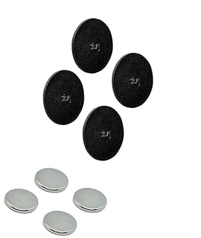 silwy® Power Bundle bestehend aus 4 Power-Magneten inkl. 8 Klebepads und 4 Metall-Nano-Gel-Pads in 7,5 cm Black - flexibel einsetzbar, perfekt für Zuhause, im Office, beim Camping und auf dem Boot