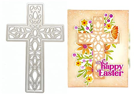 Qoiseys Kreuz Stanzschablone Die Stanzen Basteln Prägeschablone, Stanzungen für DIY Scrapbooking Fotoalbum Dekoratives Papier Basteln Prägeschablone
