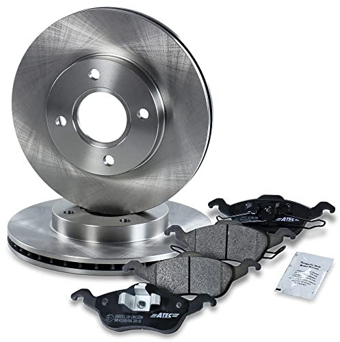 ATEC GERMANY Juego de frenos eje delantero incl. discos de freno Ø 258 mm ventilados + pastillas de freno delanteras Compatible con FORD FOCUS Mk1 (DAW, DBW) (DNW) (DFW) (DNW)