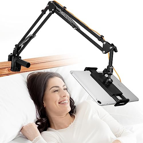 ChromLives Supporto per Tablet da Letto con Braccio Lungo Flessibile e Regolabile a 360° - Compatibile con iPad/iPhone/Kindle/Nintendo Switch/iPad Mini/Pro/Air