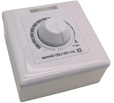 Interruptor regulador de intensidad de luz LED de repuesto de 0-10 V, regulador de intensidad ajustable para bombillas incandescentes, interruptor de intensidad giratorio para luces LED, placa de