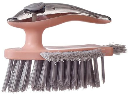 Gralara Scrub Brush, Joint Brush, Floor Brush, Joint Cleaner for Details, Kitchen, Shower, Sink, Dishes, Pink