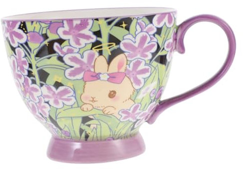 GOOHOCHY Mug Céramique Avec Poignée Tasse Kawaii Pour Café Thé Et Lait Design Floral Pour Bureau Et Maison