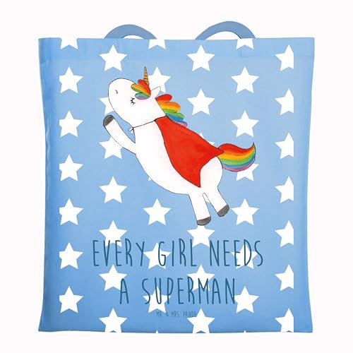 Mr. & Mrs. Panda Laptoptasche Einhorn Super - Geschenk, Unicorn, Tasche, Held, Einhörner, Tüte, Freundin, Superheld, Tote Bag, Schultasche, Schultertasche