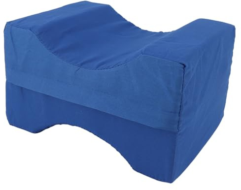 GLOGLOW Cuscino per ginocchia comodo supporto posizionatore per gambe per chi dorme di lato, ideale per alleviare i dolori articolari dell'anca, lombare, cuscino a cuneo in spugna per dormire in