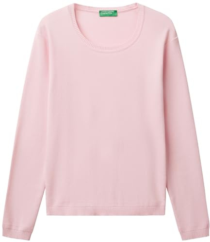 United Colors of Benetton Maglia G/C M/L 1091d1m08 Sweater, Rose, S Femme