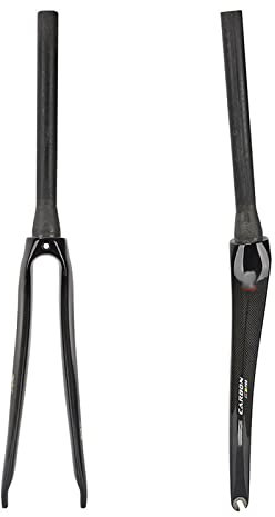 T800 Vollcarbon-Fahrradgabel, 28,6 mm konisches Rohr, starre Gabel, 3k, ultraleichte Fahrrad-Vorderradgabel, passend für Rennräder mit 700C-Rädern