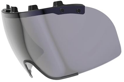 ABUS Visier für den Fahrradhelm Gamechanger TT 1.1 - beschlagfreies formschlüssiges Visier für Gute Sicht und Aerodynamik - einfach anbringen und abnehmen - Fahrradhelm-Zubehör - Smoke, Größe S