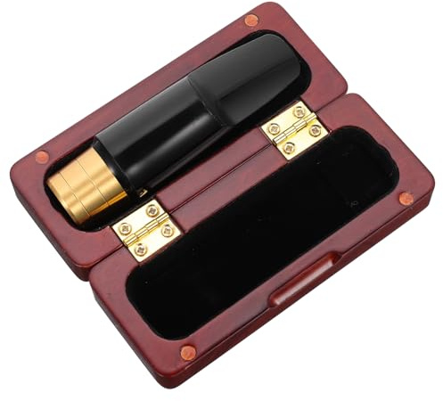 BESTonZON S Bocchino per Sassofono Confezione da 2 Sassofono in Metallo per Livelli Accessorio per Facile da Soffiare Suono Ricco Ca-32 Contralto