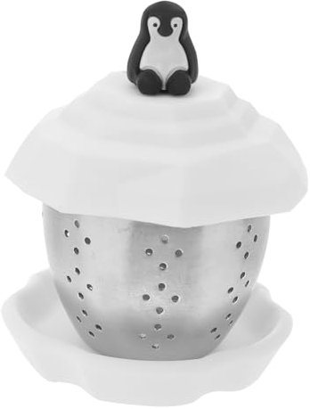 FELTECHELECTR Stainless Steel Tea Infuser Mit Süßem Pinguin-design Wiederverwendbarer Teefilter Für Losen Tee Und Gewürze Leicht Zu Reinigen Für Zuhause