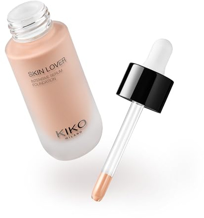 KIKO Milano Skin Lover Intensive Serum Foundation 3NR, Fond De Teint Sérum Hydratant Longue Tenue