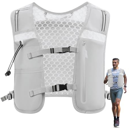 Chaleco de carreras | Mochila de hidratación 4L - Bolsillo de agua reflectante para hombres Ciclismo Camping Senderismo Jogging
