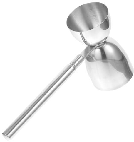 GALPADA Tasse à Mesurer Double Face 30/60 ML en Acier Inoxydable Poignée, Doseur à Cocktail pour Bar à Domicile, Ustensile Cuisine Réutilisable pour Préparation De Boissons Et Cocktails