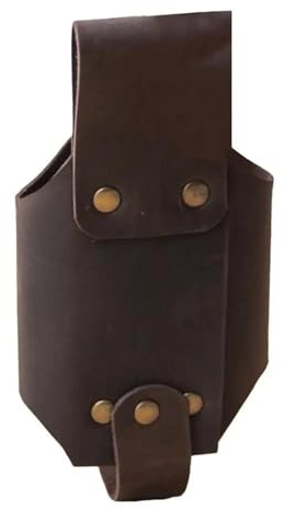 Étui de Ceinture en Cuir for Bouteille de bière, Sac de Ceinture Portable, Porte-Bouteilles de vin Pratique, étui for Boissons d'extérieur