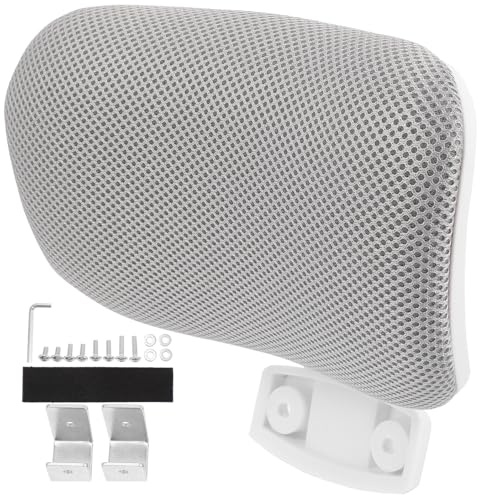 TOYANDONA Reposacabezas para Silla Oficina Ajustable Ergonómico con Cojín Soporte Cabeza Cómodo Repuesto para Silla Escritorio Diseño Curvo Seguro y Resistente